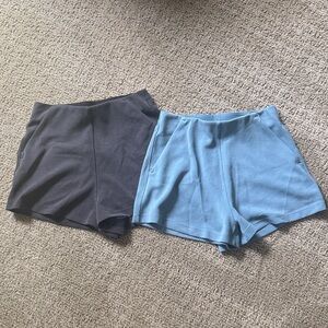 lululemon Ribbed Softstreme high-rise short 2” (2 pair)